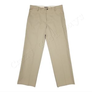 Men's Dockers Classic Fit Khaki Flat Front Straight Leg Dress/Work Pants, 34x30